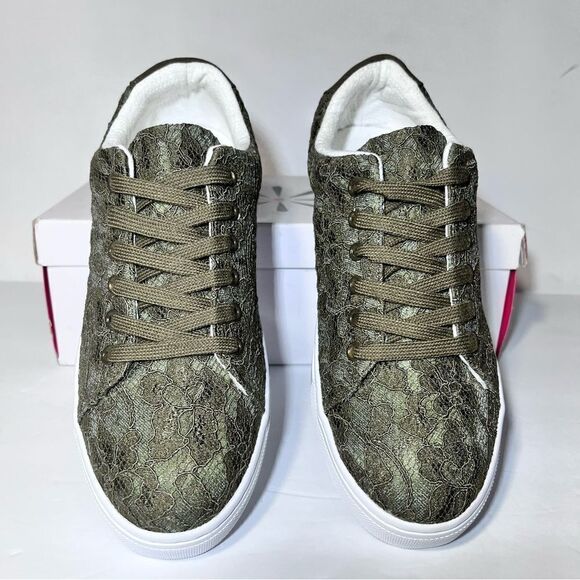 Isaac Mizrahi Live! Lace-Up Floral Lace Sneakers - Picture 4 of 6